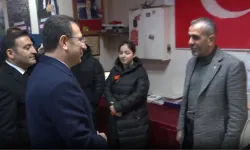 İBB Başkanı Ekrem İmamoğlu'ndan AK Parti Seçim Ofisine Ziyaret