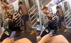 Metroda Çıplak Şekilde Fantazi Yaptılar