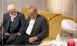 Cumhurbaşkanı Erdoğan ve Murat Kurum, İsmailağa Cemaati lideri Hasan Kılıç'ı ziyaret etti