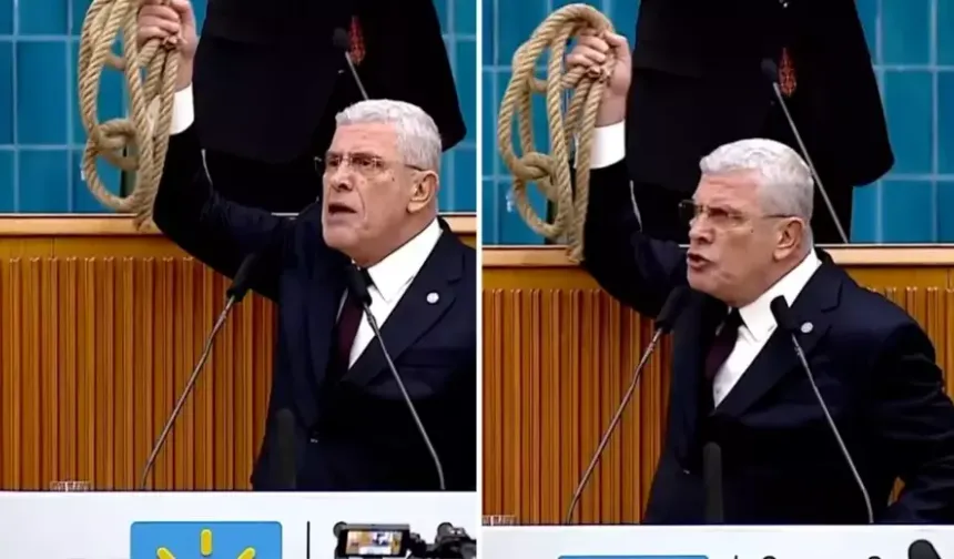 Müsavat Dervişioğlu, kürsüden Bahçeli'ye ip fırlattı