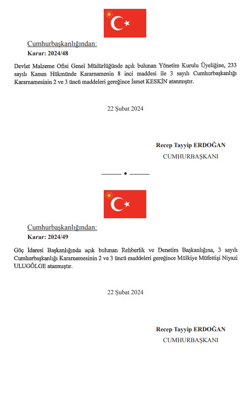 Yeni Atamalar Resmi Gazete De Senarist Ve 16879236 1825 M