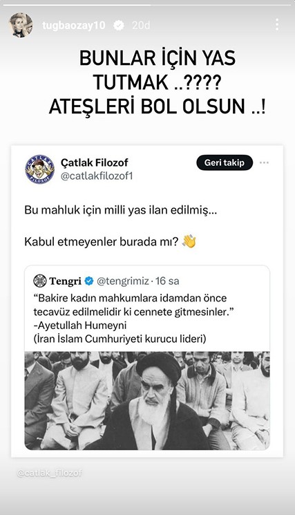 Manken Tugba Ozay Dan Milli Yas Kararina Tepki 17351029 9607 M