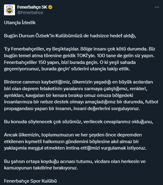Yine Birbirlerine Girdiler Fenerbahce Den Dursun 17317730 879 M
